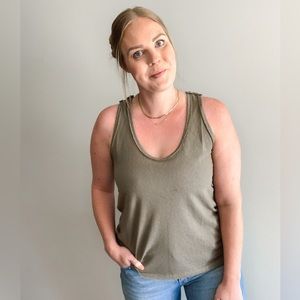 Raw Hem Tank